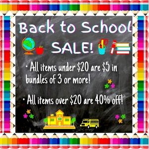 📚✏️ BACK TO SCHOOL SALE! ✏️📚